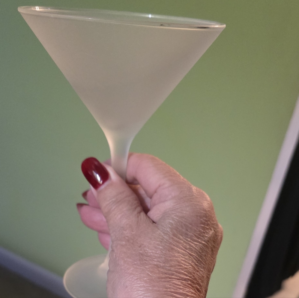 Finlandia Vodka Logo Frosted Martini Glass